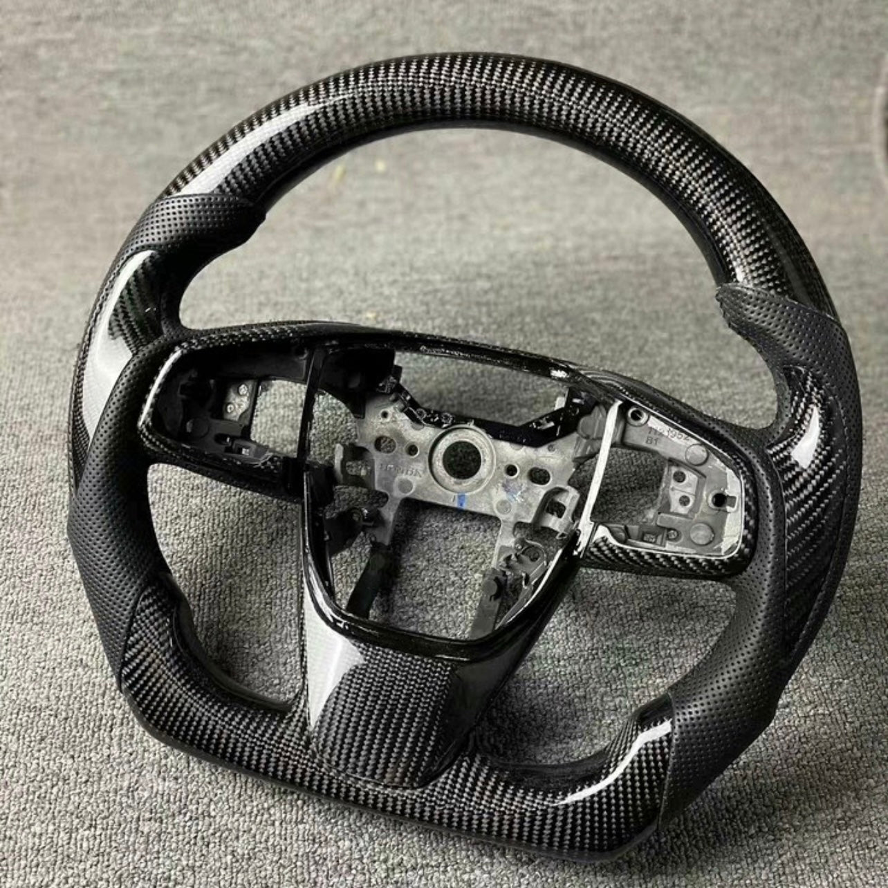 Volante de fibra de carbono personalizado estilo A