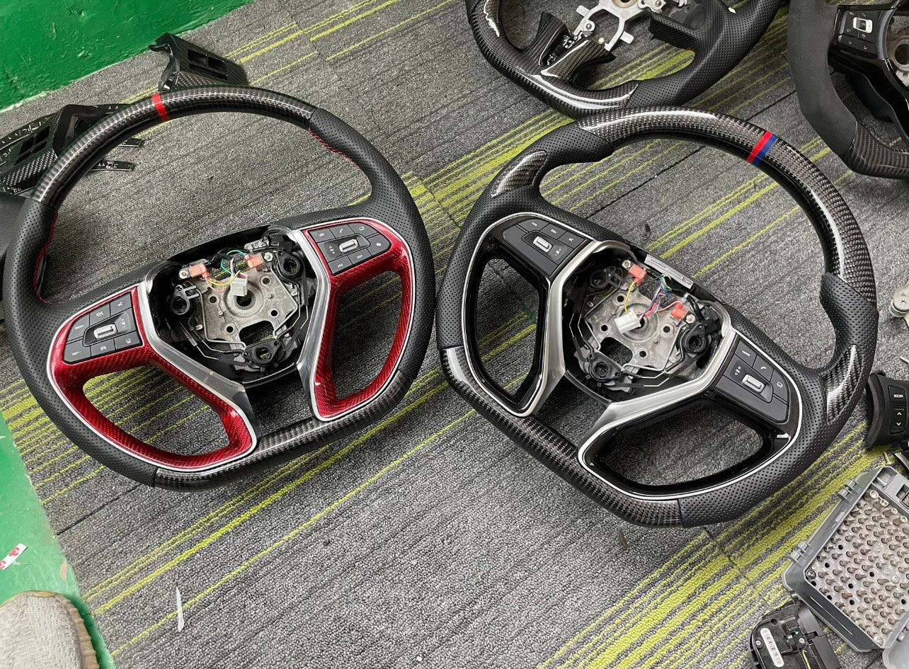 Volante de fibra de carbono personalizado estilo F